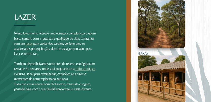 Loteamento Rural saída para Pirapora